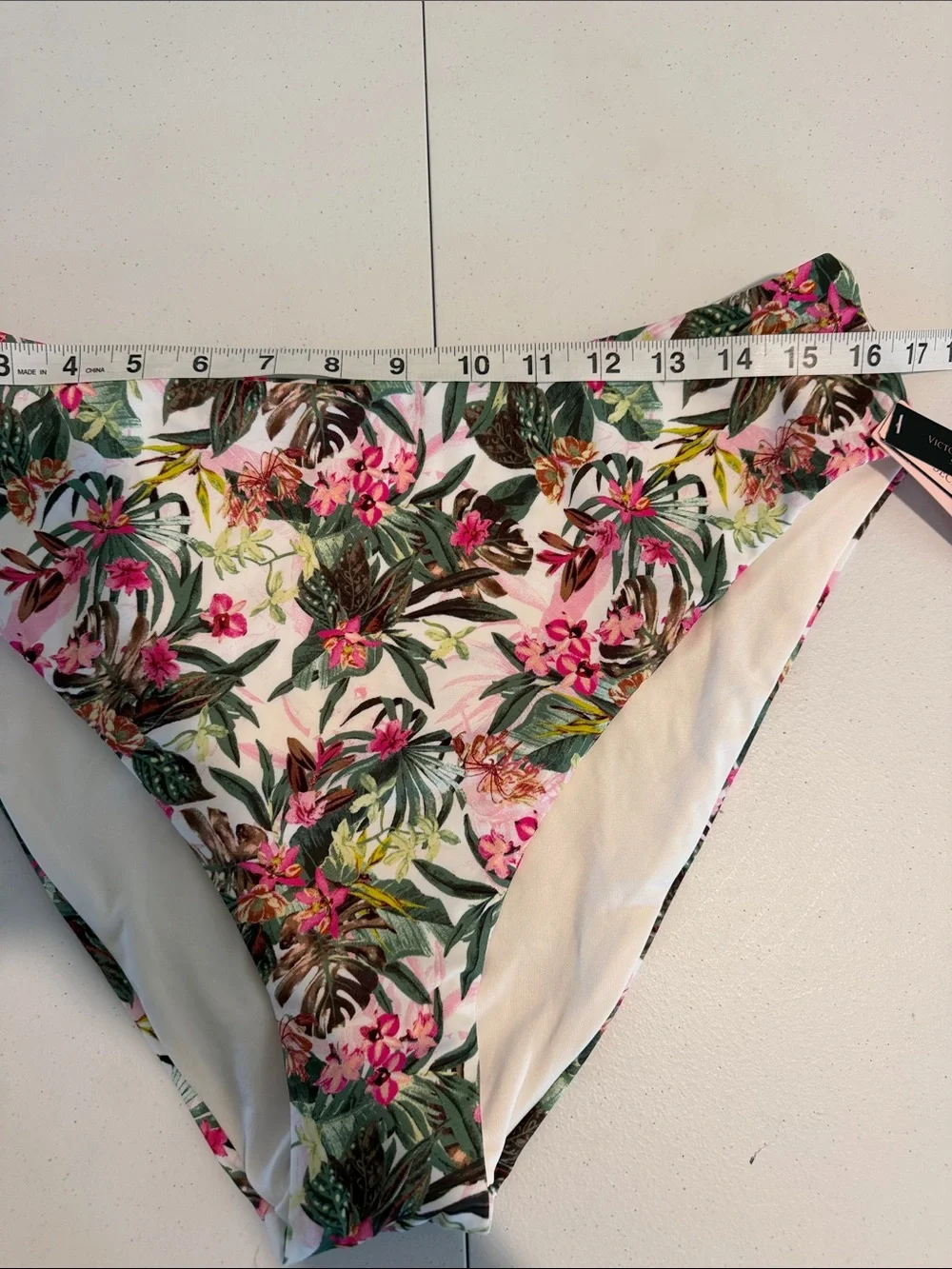 VS High Waisted Floral Tropical Bikini Bottom size xx large